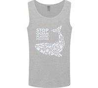 Stop Ocean Plastic Pollution Cambiamento Climatico Uomo Canotta