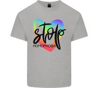 Stop Omofobia Gay Pride Giorno Consapevolezza Uomo Cotone T-Shirt