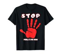 Stop Parla con la mia Mano - Divertente Umorismo Sarcastico Maglietta