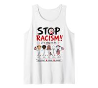 Stop Racism It's Okay to Be Asian Black Arab Normal American Canotta