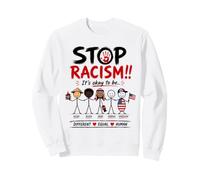 Stop Racism It's Okay to Be Asian Black Arab Normal American Felpa