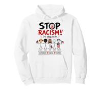 Stop Racism It's Okay to Be Asian Black Arab Normal American Felpa con Cappuccio