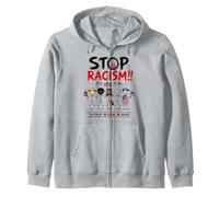 Stop Racism It's Okay to Be Asian Black Arab Normal American Felpa con Cappuccio