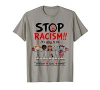 Stop Racism It's Okay to Be Asian Black Arab Normal American Maglietta
