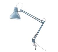 STOP SOUND Lampada da Tavolo e scrivania Bianca, per studio o cameta Multifunzionale Design Moderno per soggiorno, Installazione Flessibile e Illuminazione Regolabile o con base (blu)