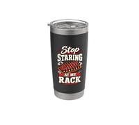 Stop Staring At My Rack BBQ Pitmaster - Costolette per barbecue Bicchiere termico in acciaio inox doppia parete