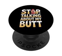 Stop Talking About My Butt Chicken Farmer Farm Puns |- PopSockets PopGrip Adesivo