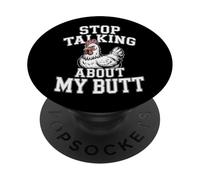 Stop Talking About My Butt Chicken Farmer Farm Puns - PopSockets PopGrip Adesivo