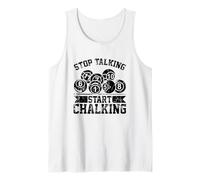 Stop Talking Start chalking - Divertente Biliardo Palla 8 Canotta