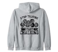 Stop Talking Start chalking - Divertente Biliardo Palla 8 Felpa con Cappuccio