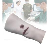 Stop The Bleed Training Kit, Wound Packing Trainer, with 3 Simulated Wounds, Silicone Model Training Module, First Aid Suture Trainer, Reusable, for The Military, Medical Schools, First Aid Teams