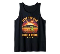 Stop The Car I See A Rock Sarcastico T-Rex Asteroide Dinosauro Canotta