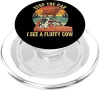 Stop The Car I See Fluffy Mucca Highland Cow Dairy Mucca Agricoltore PopSockets PopGrip per MagSafe