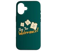 Stop The Intollerance Funny Food Allergy Awareness Custodia per iPhone 16