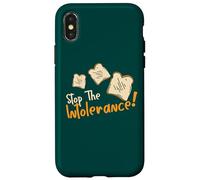 Stop The Intollerance Funny Food Allergy Awareness Custodia per iPhone X/XS