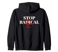 Stop The Radical Right Felpa con Cappuccio