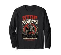 Stop The Robots: AI Resistance Reclaim Future Rebel Maglia a Manica