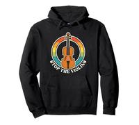 Stop the Violins Violence Violinist Musicician Music Orchestra Felpa con Cappuccio
