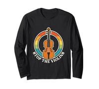 Stop the Violins Violence Violinist Musicician Music Orchestra Maglia a Manica