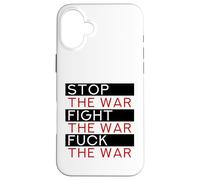 Stop The War (Dichiarazione di pace) Custodia per iPhone 16 Plus