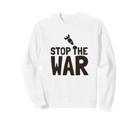 Stop The War Peace Protest Messaggio Anti Lotta Felpa