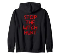Stop The Witch Hunt Salem 1692 Witch Trials Halloween Witchy Felpa con Cappuccio