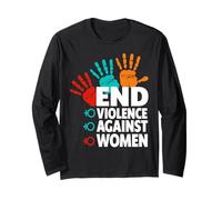 Stop Violence Against - Maglietta da Donna Maglia a Manica
