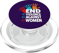 Stop Violence Against - Maglietta da donna PopSockets PopGrip per MagSafe
