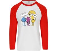 Stop Wait What Divertente Punteggiatura Inglese Leggera Uomo L/S T-Shirt