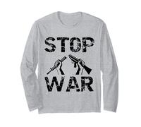 Stop War Broken Gun - Peace Advocacy Design Maglia a Manica