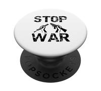 Stop War Broken Gun - Peace Advocacy Design PopSockets PopGrip Adesivo