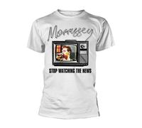 STOP WATCHING THE NEWS by MORRISSEY T-Shirt PHD Nero