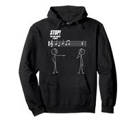 Stop You're Under A Rest Funny Stickman Meme Music novità Felpa con Cappuccio