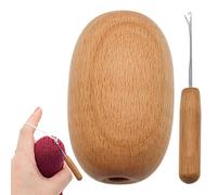 Stopkit | Tappi in legno robusto e liscio per calze,Kit di riparazione domestico portatile per fermare i buchi dei calzini, lavorare a maglia vestiti, fare artigianato Abbto