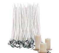 Stoppini per Candele, 100 Pezzi Stoppini di Naturali Candela, Stoppini per Candele,Stoppino in Cotone Naturale per Fabbricazione di Candele Candela Fai da Te (10cm)