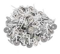 Stoppini per Candele con Supporto 500 Pezzi Stoppino per Candela in Cotone Stoppini pre-cerati Stoppino in Cotone Naturale lunghi 26 mm per Fare Candele