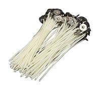 Stoppini per candele in cotone cerato con nucleo in cotone cerato con libro di moda fai da te per realizzare candele, 30 pezzi