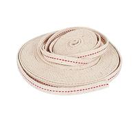 Stoppini piatti in cotone da 10 metri per bruciatore a cherosene, stufa, lanterna, lampada a olio, stoppino, materiale accessorio fai da te (larghezza: 1,5 cm)
