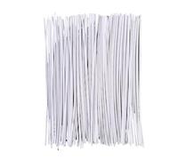 Stoppino della Candela 50/100 Pezzi Stoppini for Candele in Cotone Cerato Set Base di Nucleo Cera Senza Fumo Fai da Te Lampada A Cherosene Intrecciata(100pcs-20cm)