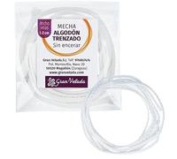 Stoppino in cotone non cerato 1|Ideale per candele ecologiche e da massaggio I 1 metro