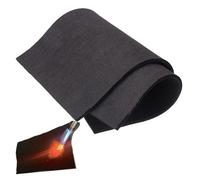 Stoppino in feltro di carbonio ad alta temperatura da 5 mm, 40,1 x 123,2 cm, coperta per saldatura in feltro di carbonio grafite per isolamento termico e protezione dalle alte temperature (40 x 123 cm