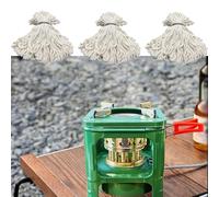 Stoppino per Fornello da Campeggio, In Cotone E Cherosene di Ricambio per Picnic, per Un Portatile Ed Efficiente(50pcs)