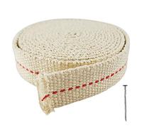 Stoppino per Lampada a Olio 2M|20MM|✮Garanzia A Vita✮- Rotolo di Cotone per Accendere Lampade e Bruciatori a Petrolio - Ideale per Lanterne, Fiaccole, Candele per Esterno o Interno (1, 20 MM X 2 M)