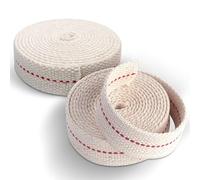 Stoppino per Lampada a Olio 2M|20MM|✮Garanzia A Vita✮- Rotolo di Cotone per Accendere Lampade e Bruciatori a Petrolio - Ideale per Lanterne, Fiaccole, Candele per Esterno o Interno (2, 20 MM X 2 M)