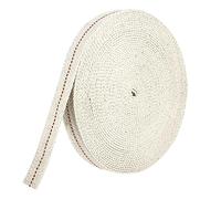 Stoppino per Lampade a Olio 10 m x 1,2 cm - Piatto e Largo in Cotone per Lampada a Petrolio, Bruciatore a Olio, Lanterna e Candela Fai Da Te