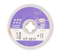 Stoppino per saldatura Rimozione di basso contenuto di stagno treccia dissaldante morbida e pulita Trasferimento di calore efficiente Preparazione dell'ago piatto Prestazioni (CP-3015)