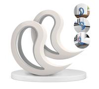 Stoppy Fermafinestre e Fermaporta Universale Set da 2 Pezzi Bianco