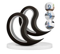 Stoppy, Stoppi, Fermafinestre, Fermafinestra, Fermaporte, Fermaporta, set di 2 (disponibile in 14 colori) (Nero)