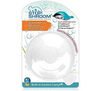 StopShroom Tappo di Scarico Universale per Vasca, Bagno e lavello da Cucina, Silicone, Bianco, Standard