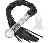 stoqucel Frusta di Lusso con Nappe con Manico Trasparente, Frusta in Pelle con Nappe, Frusta da Equitazione, utilizzata per spettacoli teatrali e addestramento equestre